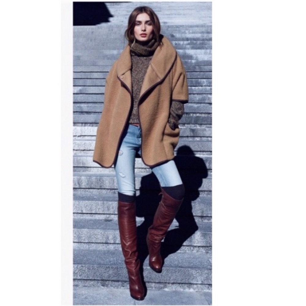 H&M • Gorgeous Oversized Cape Style Winter Coat - Picture 6 of 9